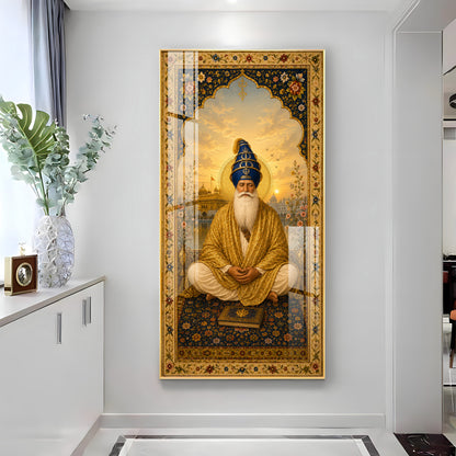 Divine Guru Ram Das Ji Premium Acrylic Vertical Wall Art