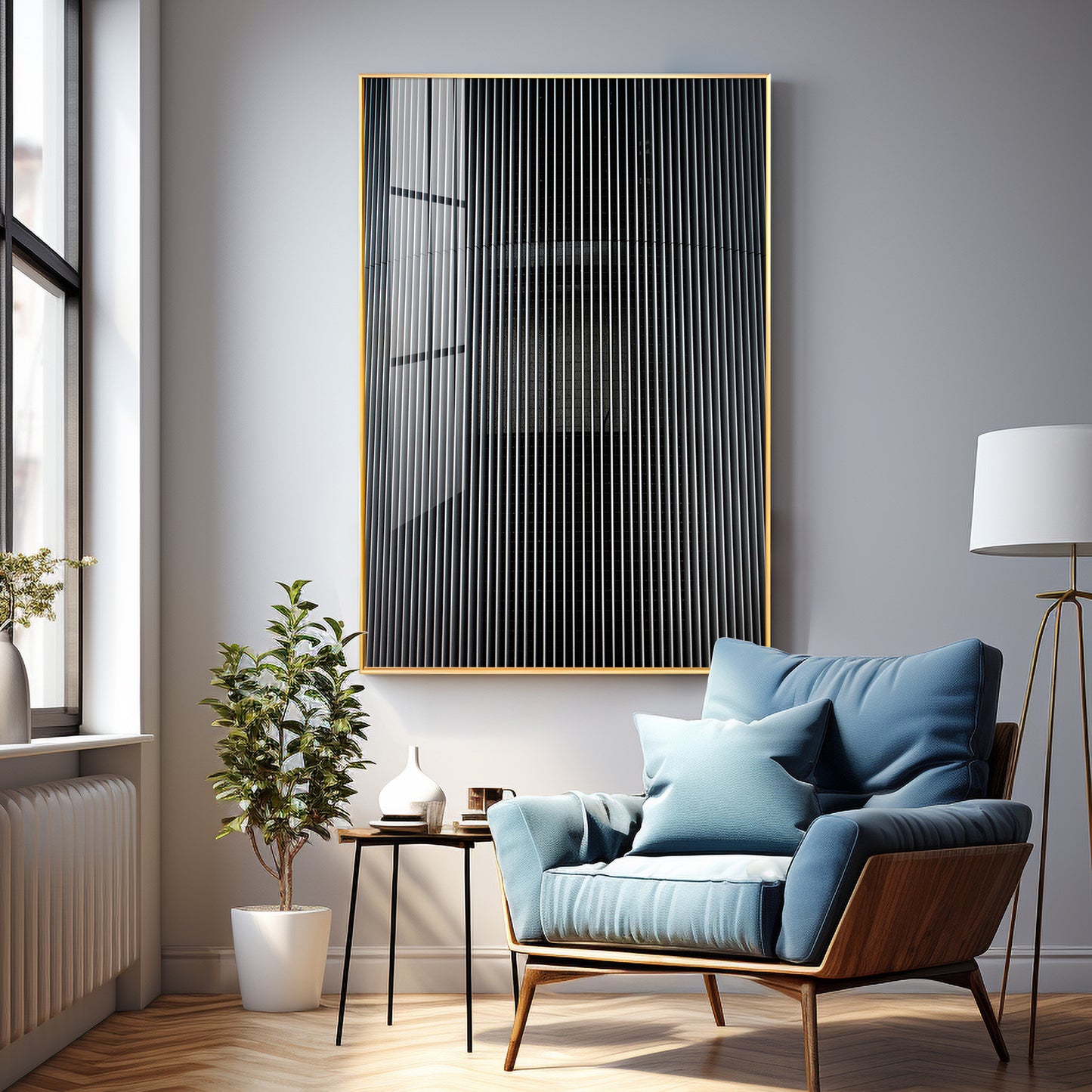 Grayscale Surface Premium Acrylic Vertical Wall Art