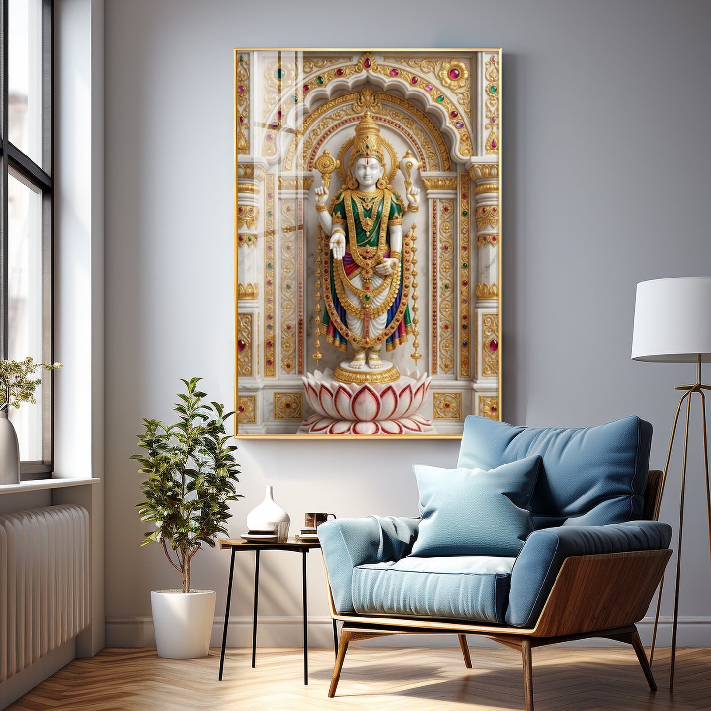 Divine Tirupati Bala Ji Premium Acrylic Vertical Wall Art