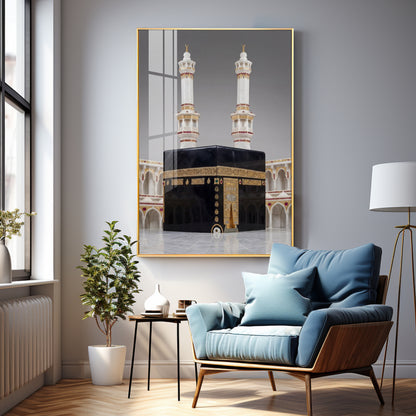 Subhaan Allah Khana Kaba Premium Acrylic Vertical Wall Art