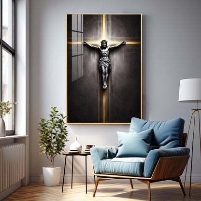 Sacred Crucifixion Premium Acrylic Wall Art