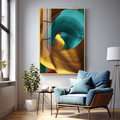 Multicolored Abstract Premium Acrylic Vertical Wall Art