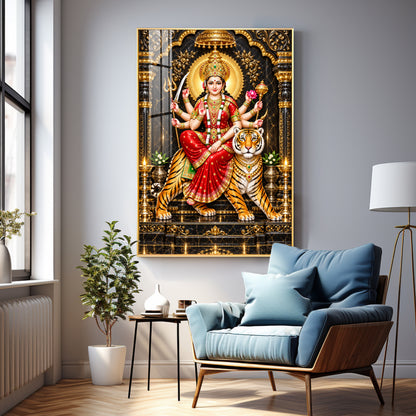 Divine Maa Ambe Premium Acrylic Vertical Wall Art