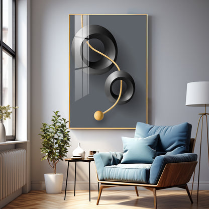 Aerial Rings Premium Acrylic Vertical Wall Art