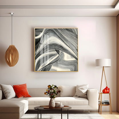 Linee Astratte Premium Acrylic Square Wall Art