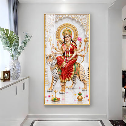 Maa Ambika Premium Acrylic Vertical Wall Art