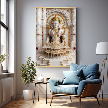 Lord Ram Ji Premium Acrylic Vertical Wall Art