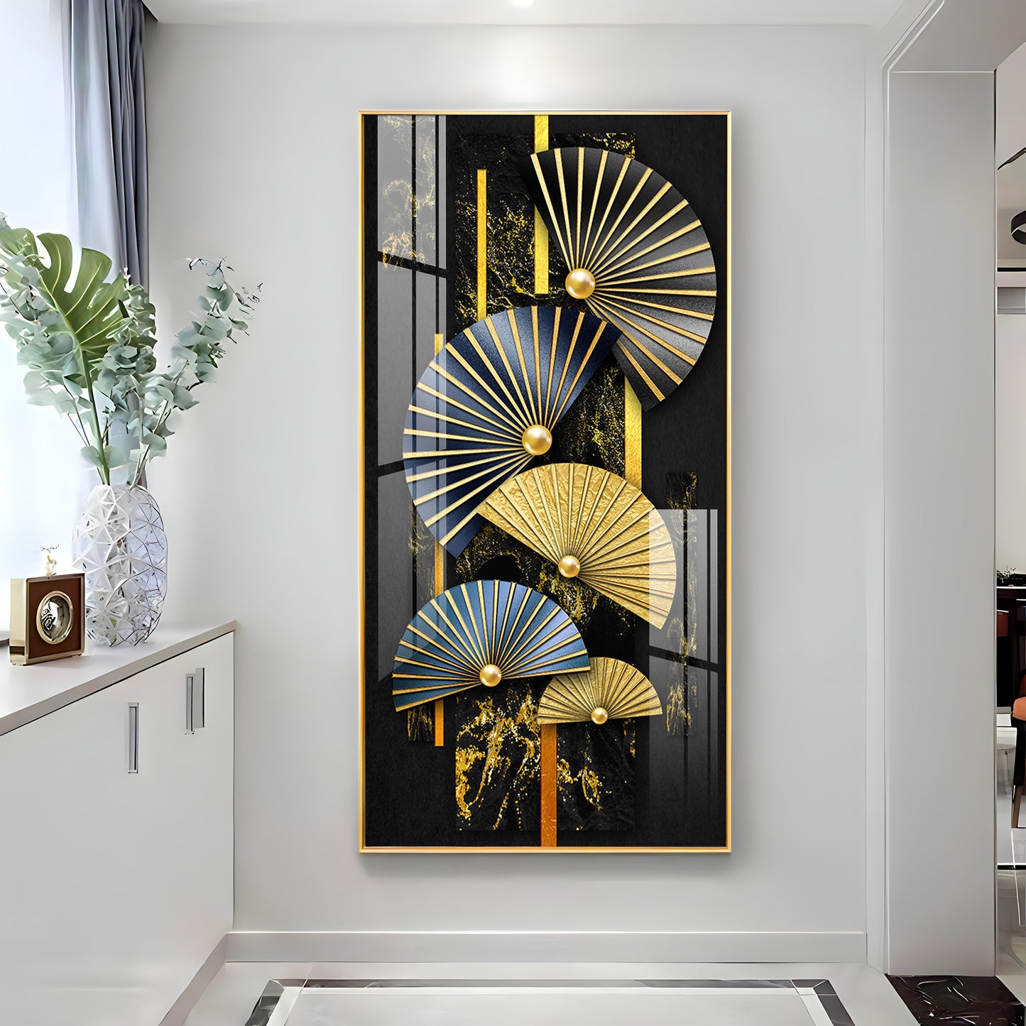 Modern Minimalist Fish Premium Acrylic Vertical Wall Art