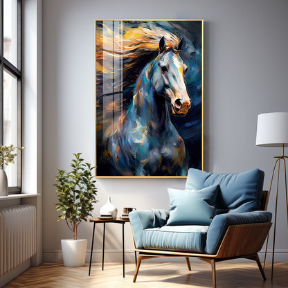 Radiant Horse Premium Acrylic Vertical Wall Art
