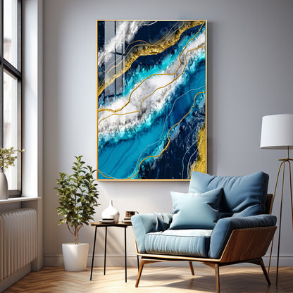 Oceanic Harmony Premium Acrylic Vertical Wall Art