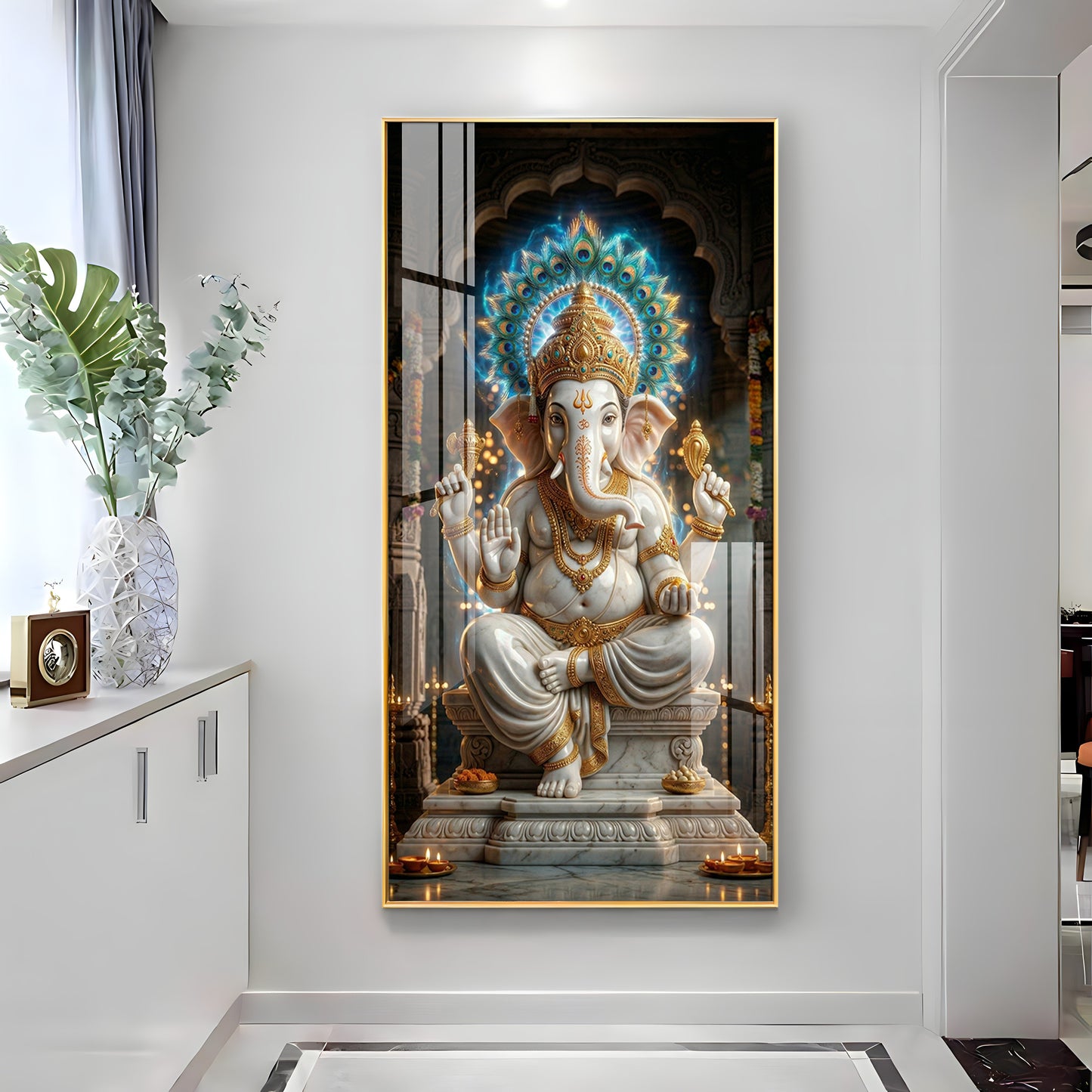 Ganesha Essence Premium Acrylic Vertical Wall Art