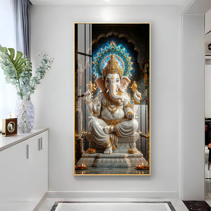 Ganesha Essence Premium Acrylic Vertical Wall Art