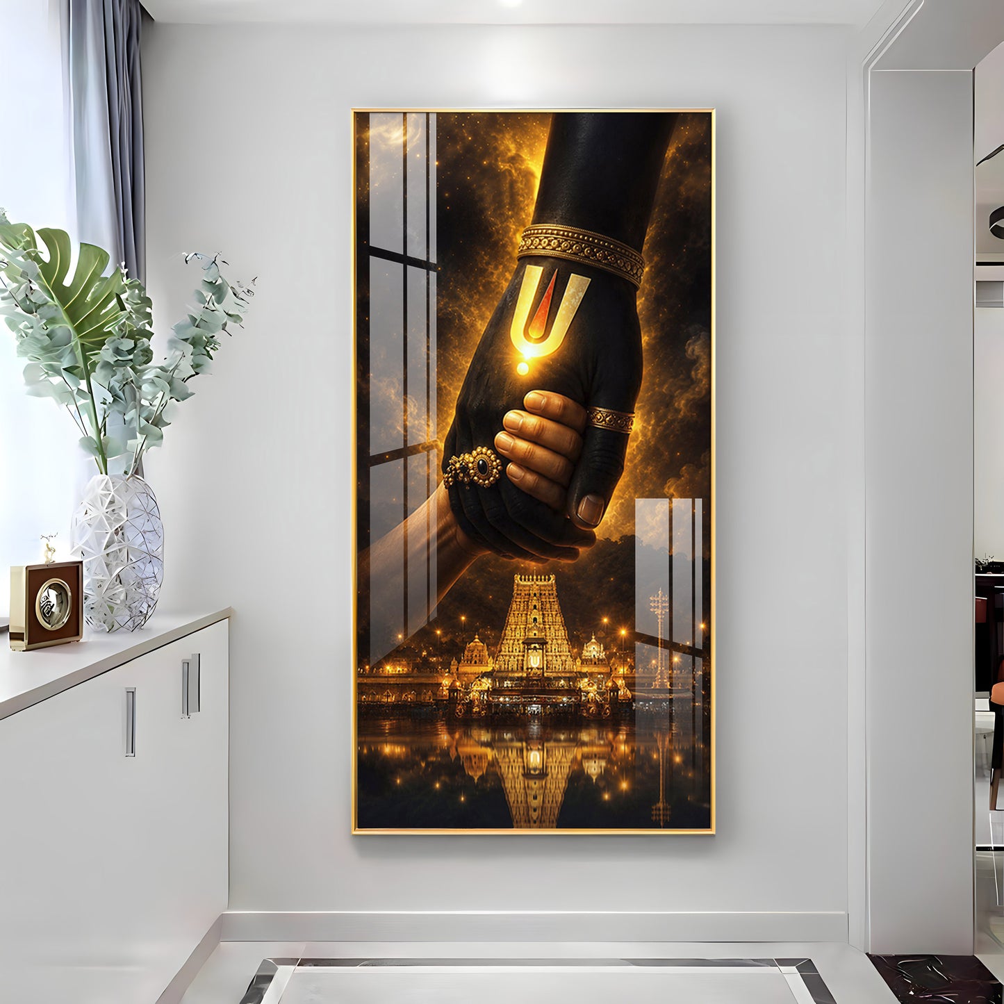 God Hand Of Spiritual Salvation Premium Acrylic Vertical Wall Art
