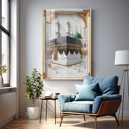 Spiritual Kaaba in Mecca Premium Acrylic Vertical Wall Art