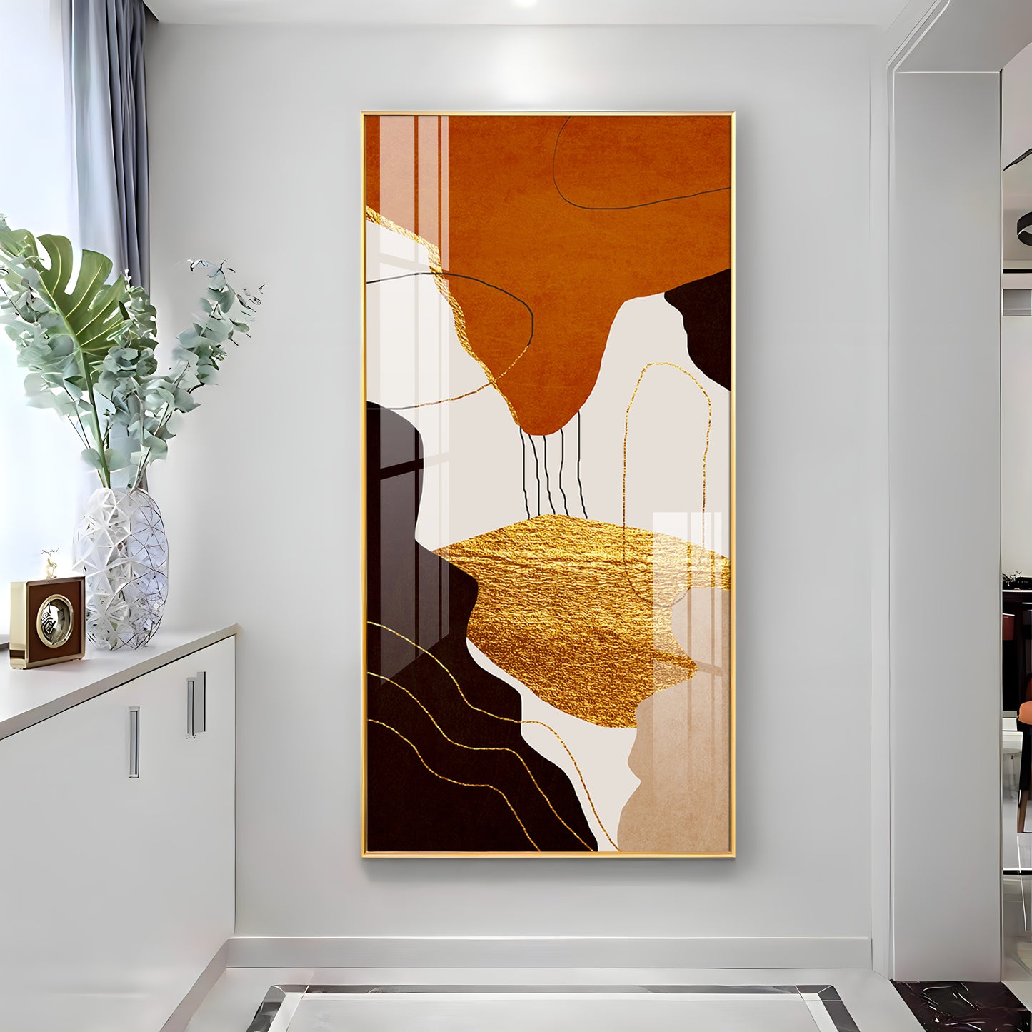 Eternal Waves Modern Abstract Premium Acrylic Vertical Wall Art