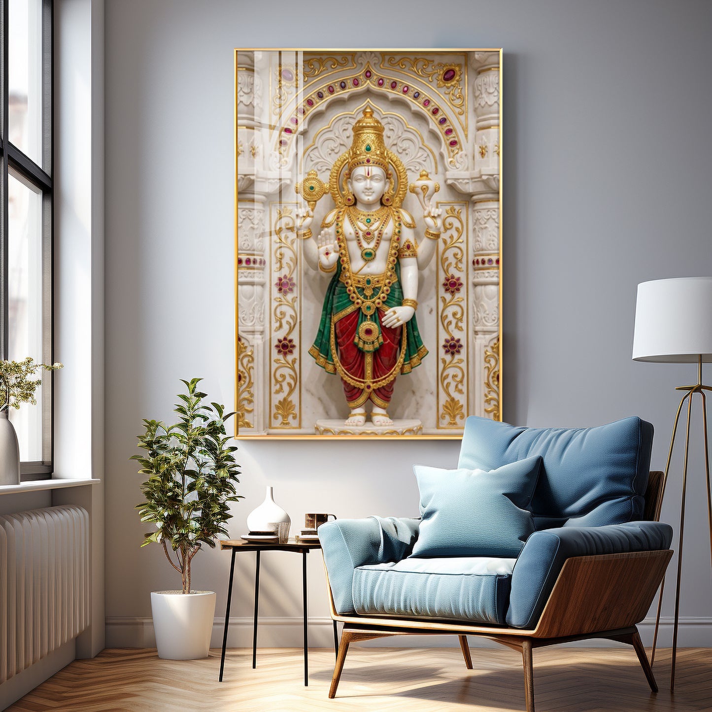 Bhagwan Murugan Premium Acrylic Vertical Wall Art