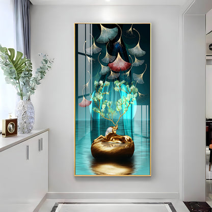 Elegant Petal Premium Acrylic Vertical Wall Art
