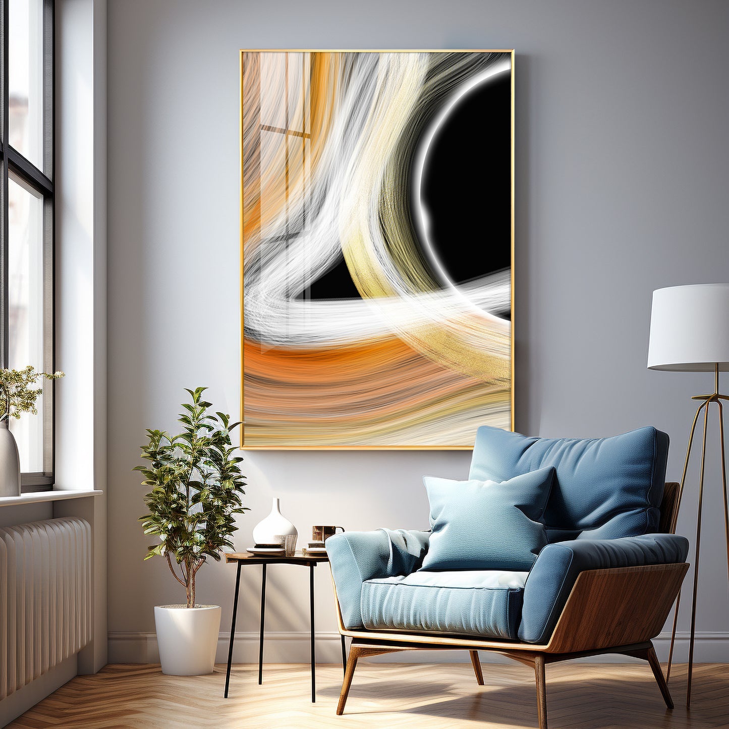 Vibrant Harmony Premium Acrylic Vertical Wall Art