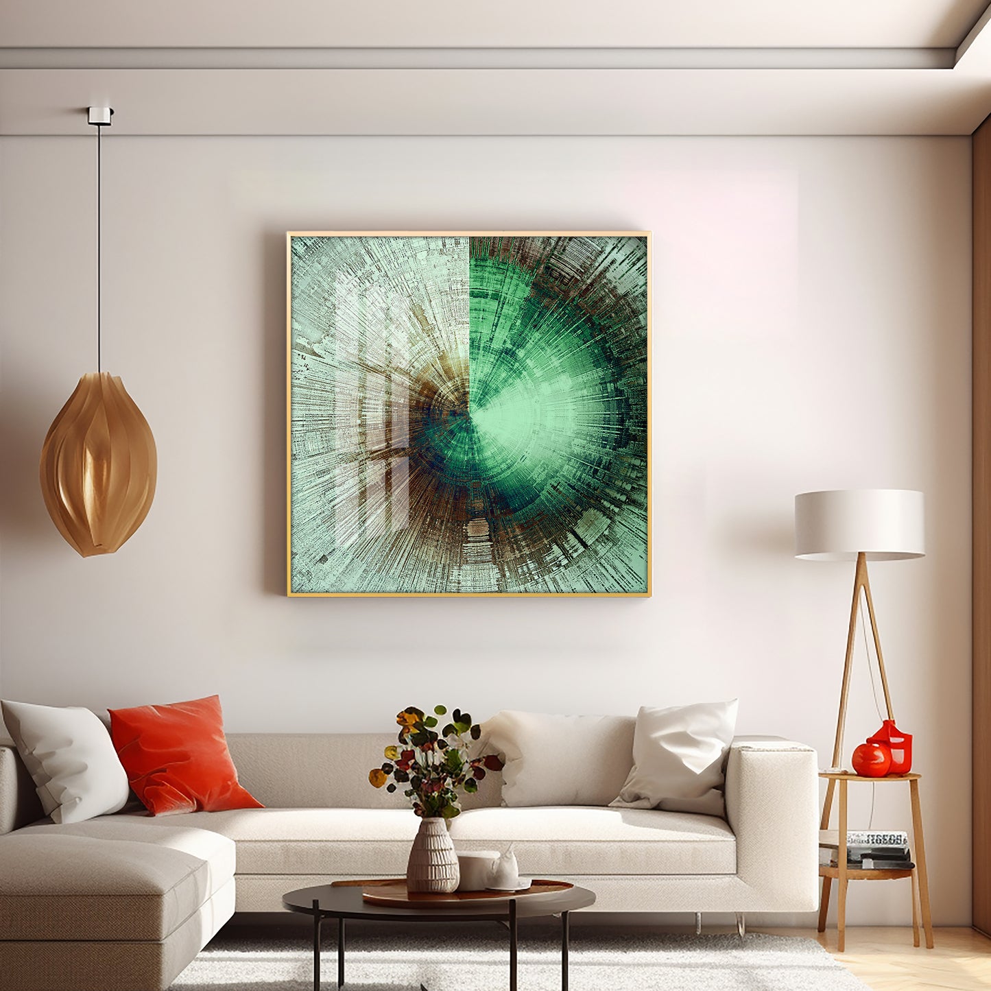 Sphere of Serenity Premium Acrylic Square Wall Art