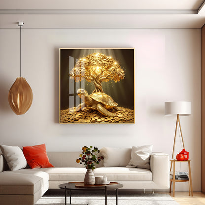 Vastu Kalpavriksha Premium Acrylic Square Wall Art