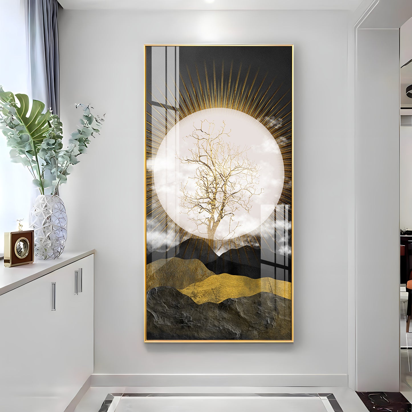 Full Moon Premium Acrylic Vertical Wall Art