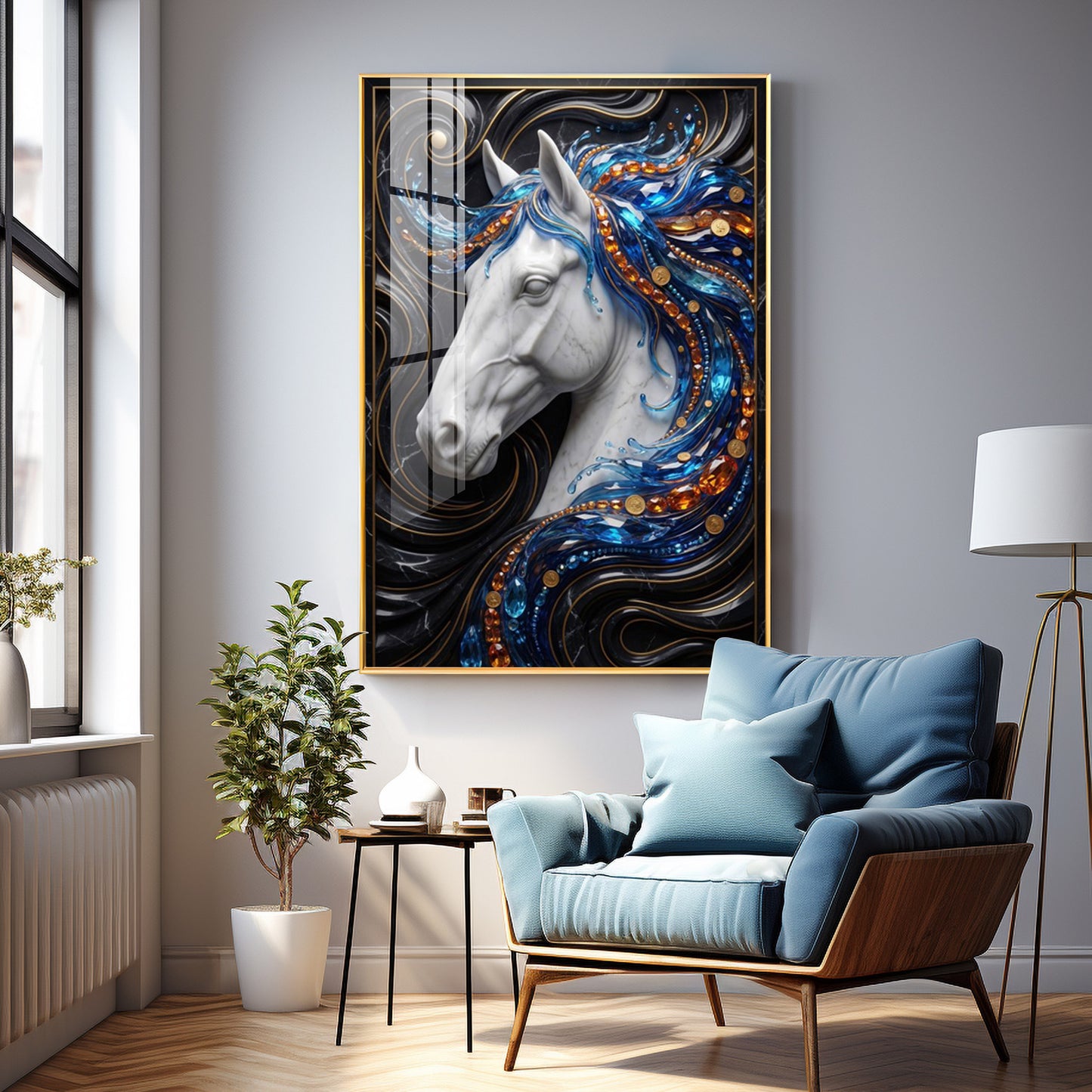 Mystic Horse Premium Acrylic Vertical Wall Art