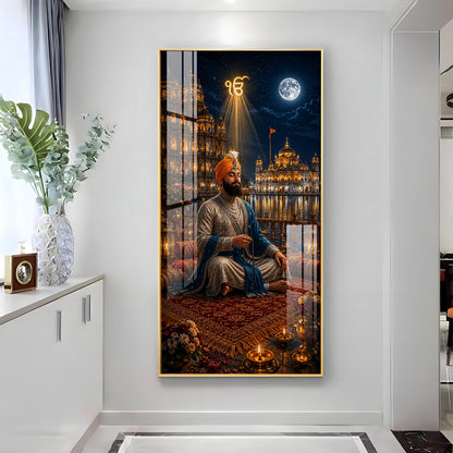 Harmandir Sahib Ji Premium Acrylic Vertical Wall Art