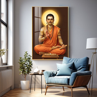 Shri Basaveshwara Premium Acrylic Vertical Wall Art