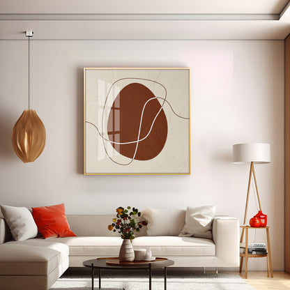 Minimalist Eggscape Premium Acrylic Square Wall Art