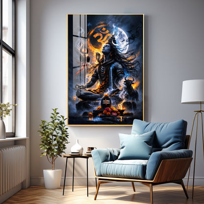 Shambhu Premium Acrylic Vertical Wall Art