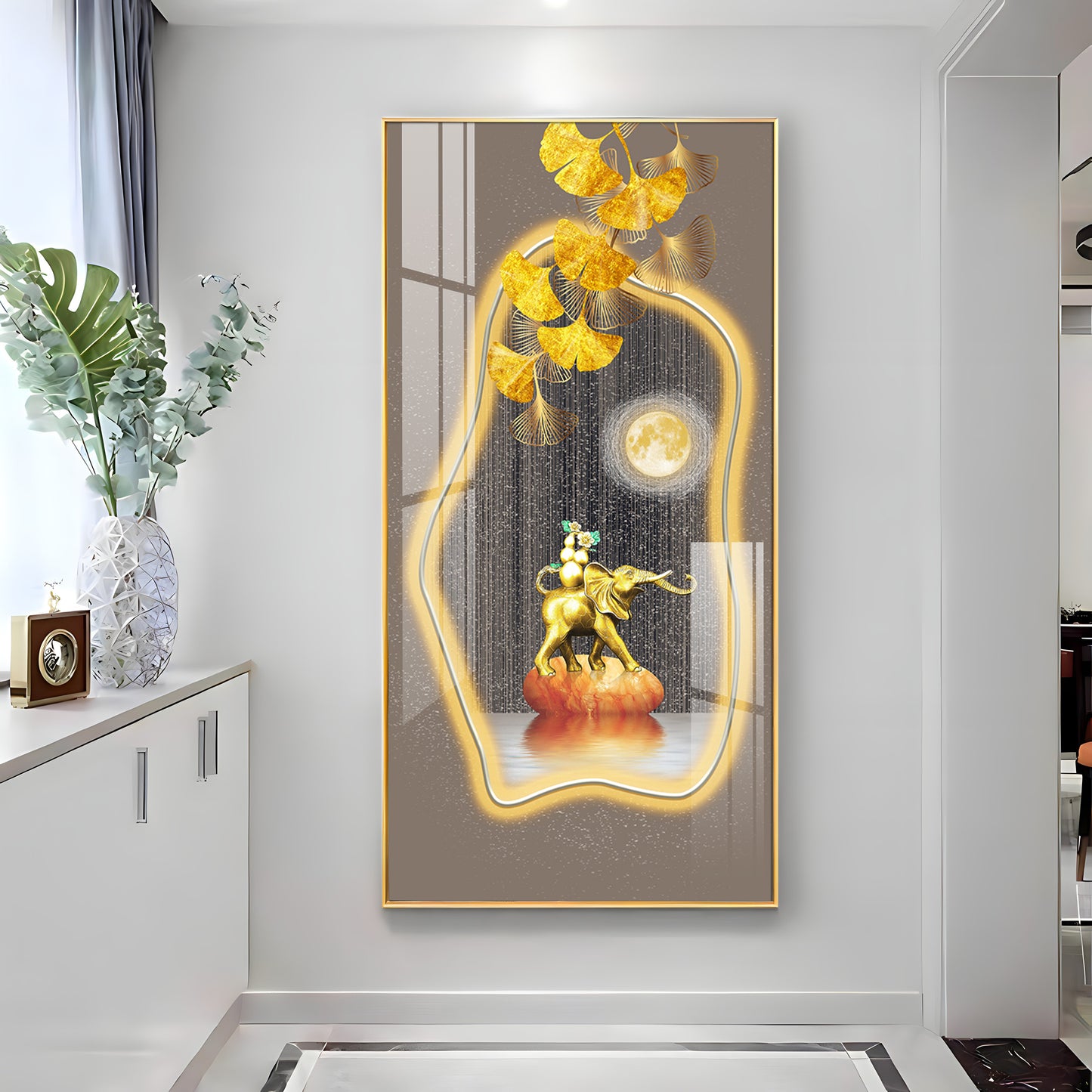Elephant Equine Elegance Premium Acrylic Vertical Wall Art