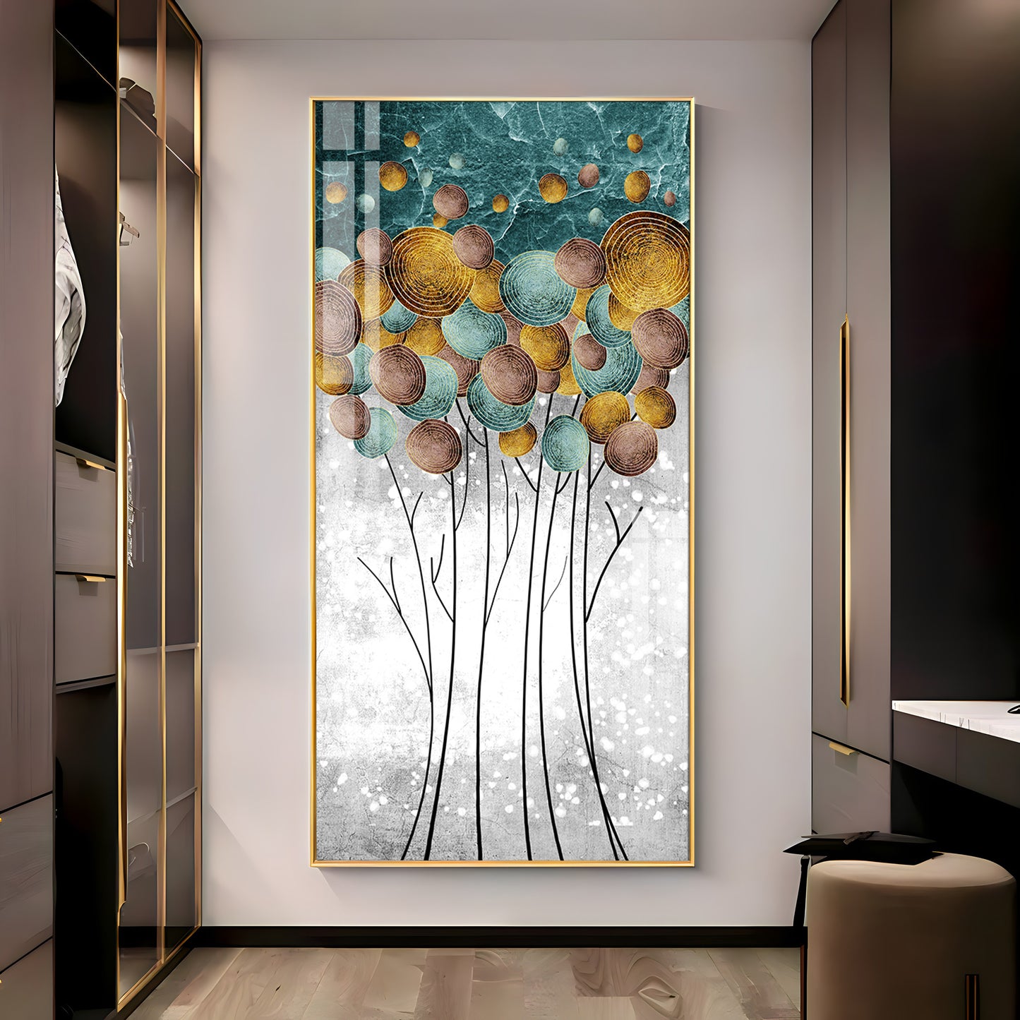 Perfect Modern Abstract Premium Acrylic Vertical Wall Art