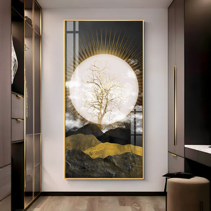 Full Moon Premium Acrylic Vertical Wall Art