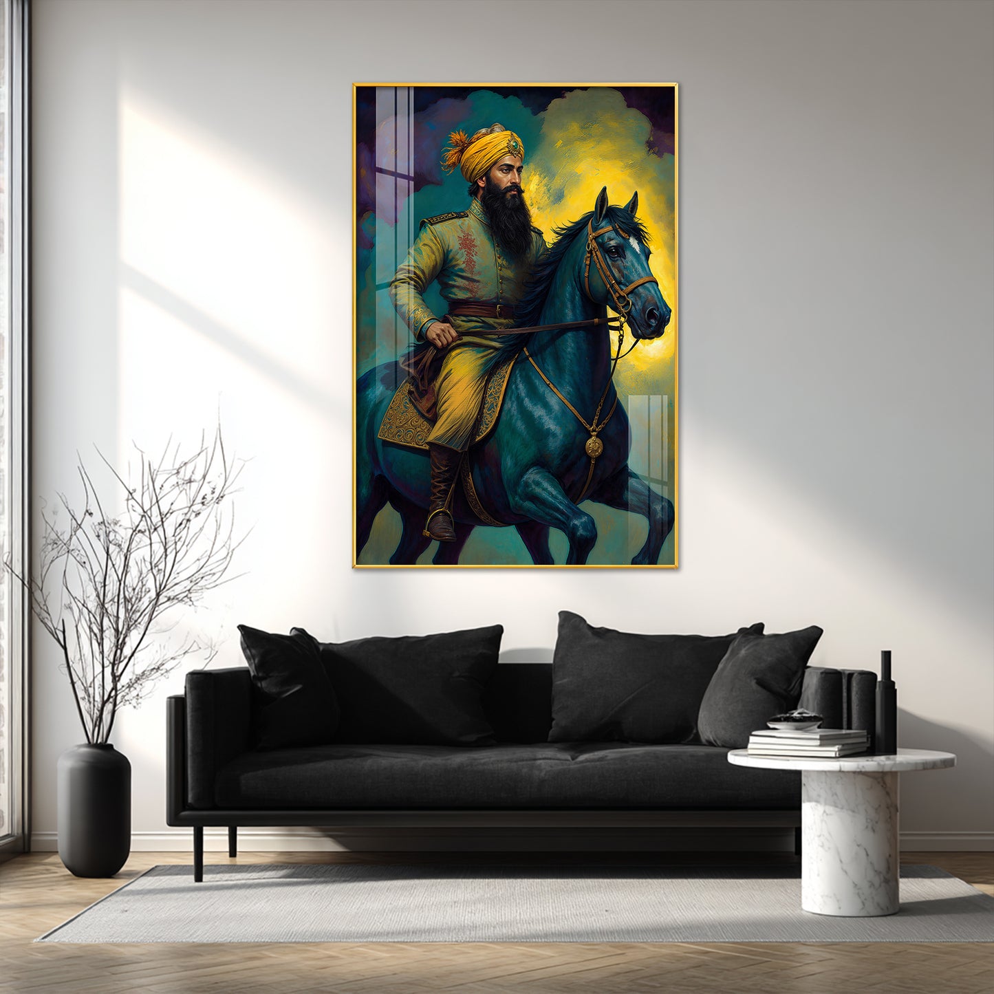 Sikh Warrior Premium Acrylic Vertical Wall Art