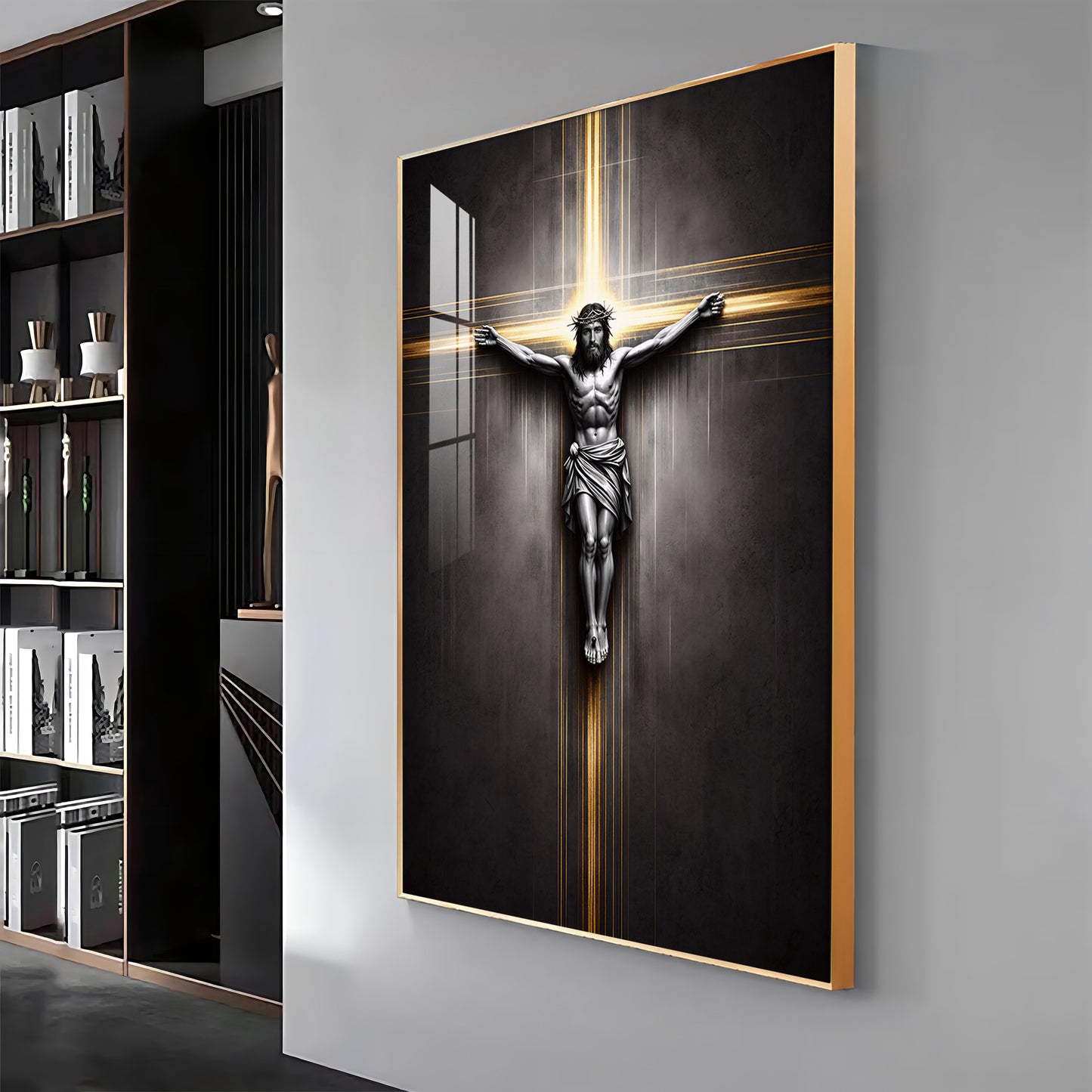 Sacred Crucifixion Premium Acrylic Wall Art