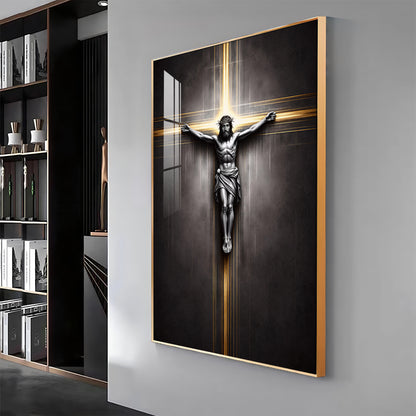 Sacred Crucifixion Premium Acrylic Wall Art