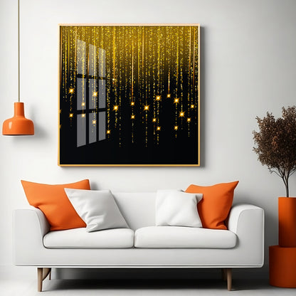 Gold Star Premium Acrylic Square Wall Art