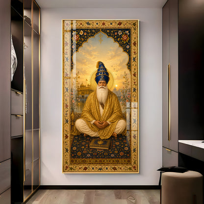 Divine Guru Ram Das Ji Premium Acrylic Vertical Wall Art