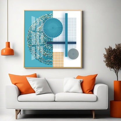 Gold Emboss Premium Acrylic Square Wall Art