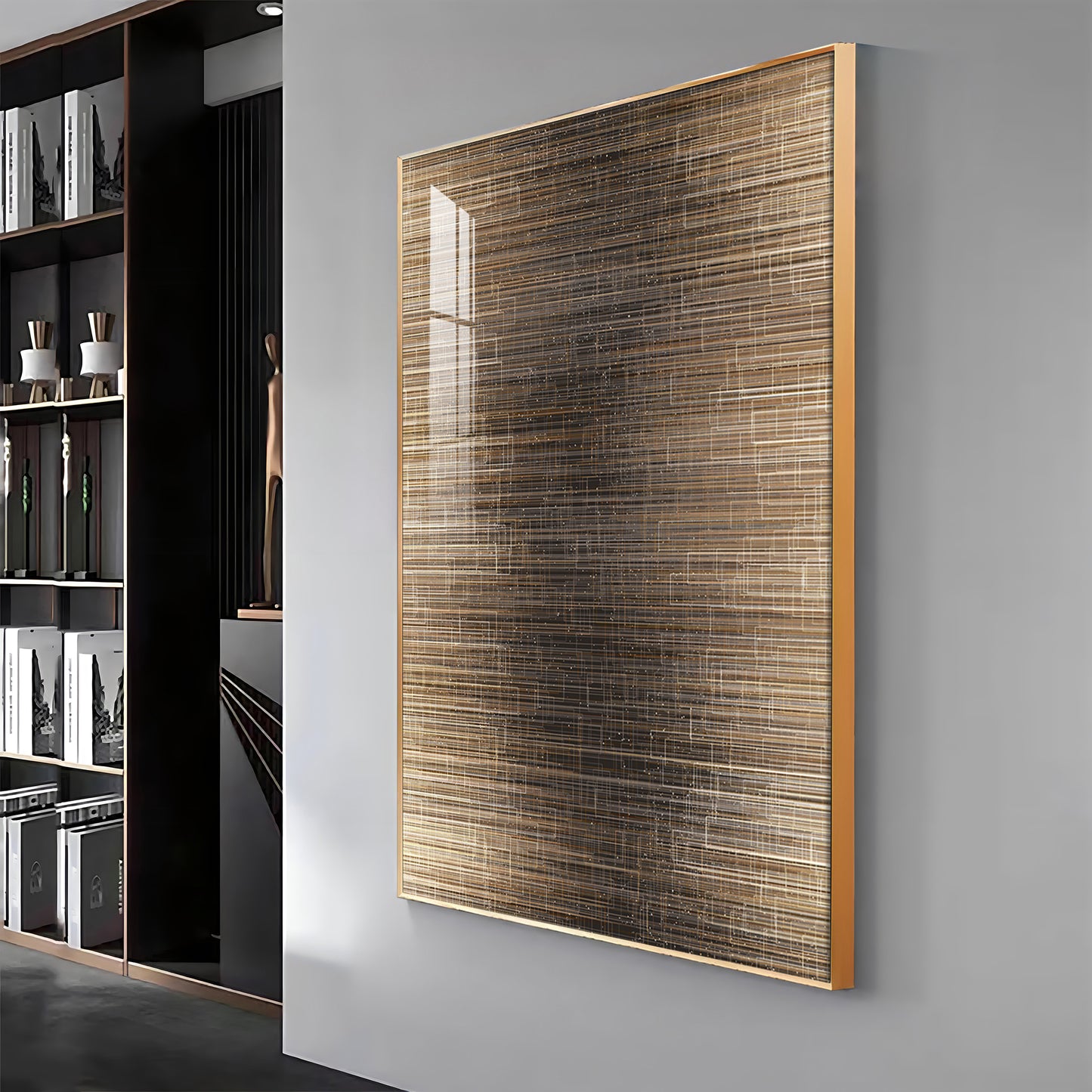 Modern Line Premium Acrylic Vertical Wall Art