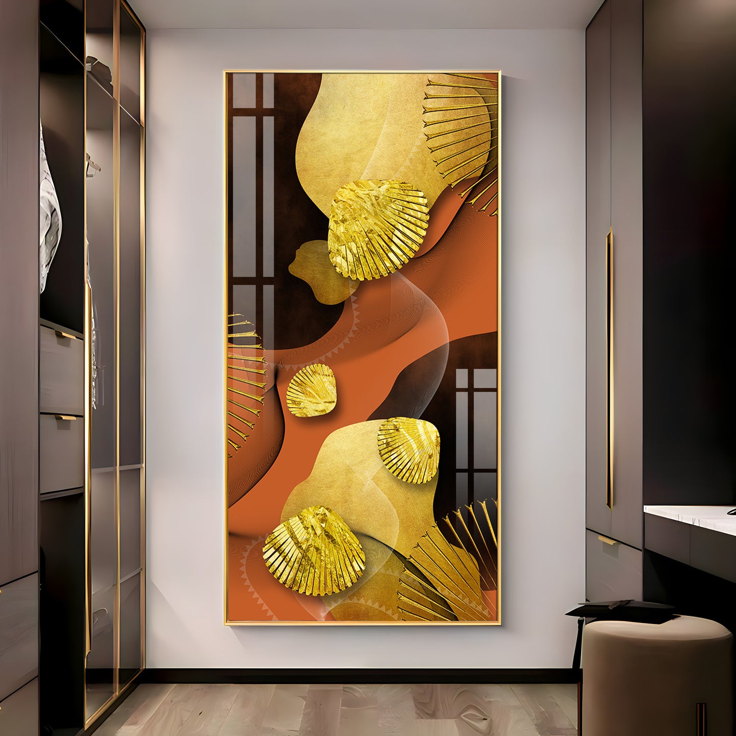 Luxe Aura Premium Acrylic Vertical Wall Art