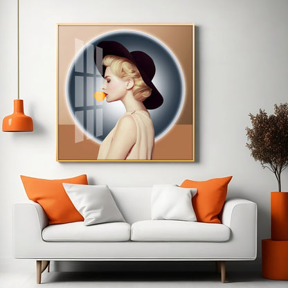 Modern Woman Premium Acrylic Square Wall Art