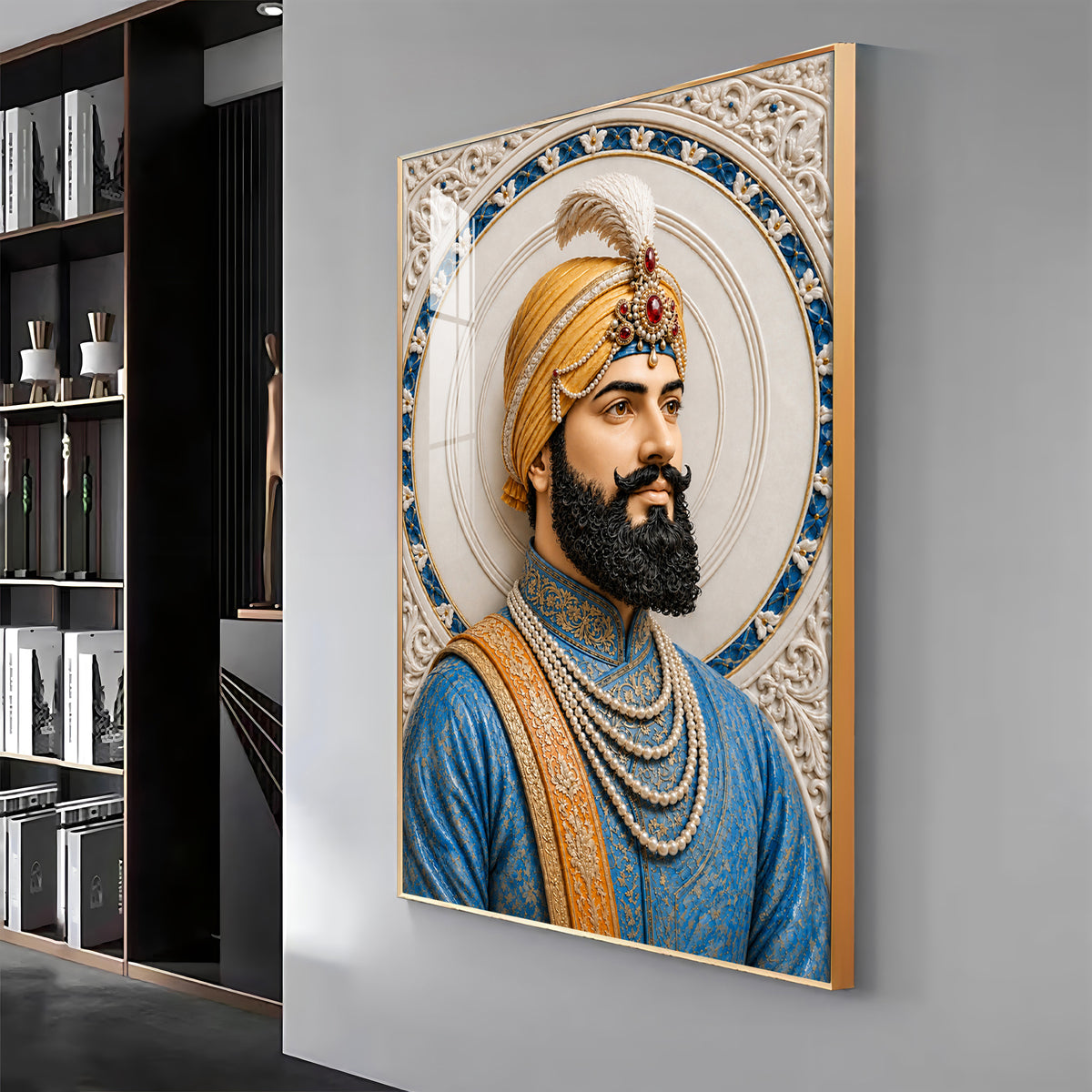 Divine Guru Gobind Singh Ji Premium Acrylic Vertical Wall Art