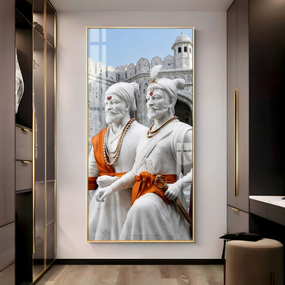 Chhatrapati Shivaji Maharaj & Sambhaji Maharaj Premium Acrylic Vertical Wall Art