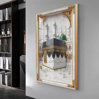 Spiritual Kaaba in Mecca Premium Acrylic Vertical Wall Art