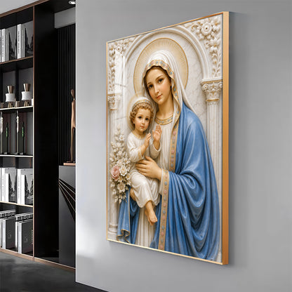 Divine Mother Mary Premium Acrylic Vertical Wall Art
