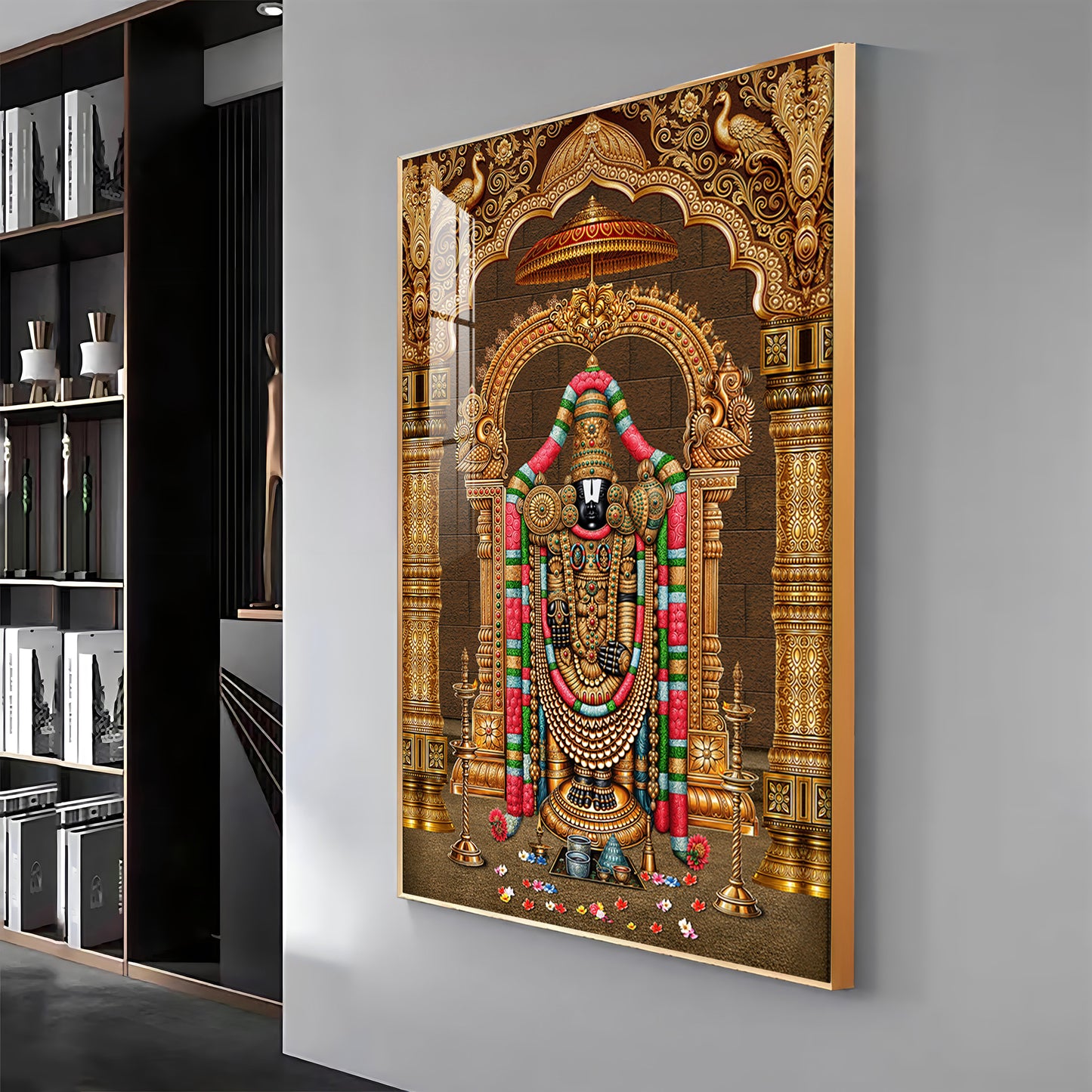 God Tirupati Balaji Premium Acrylic Vertical Wall Art