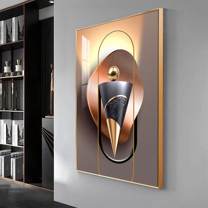 Visualization Of Geometric Premium Acrylic Vertical Wall Art