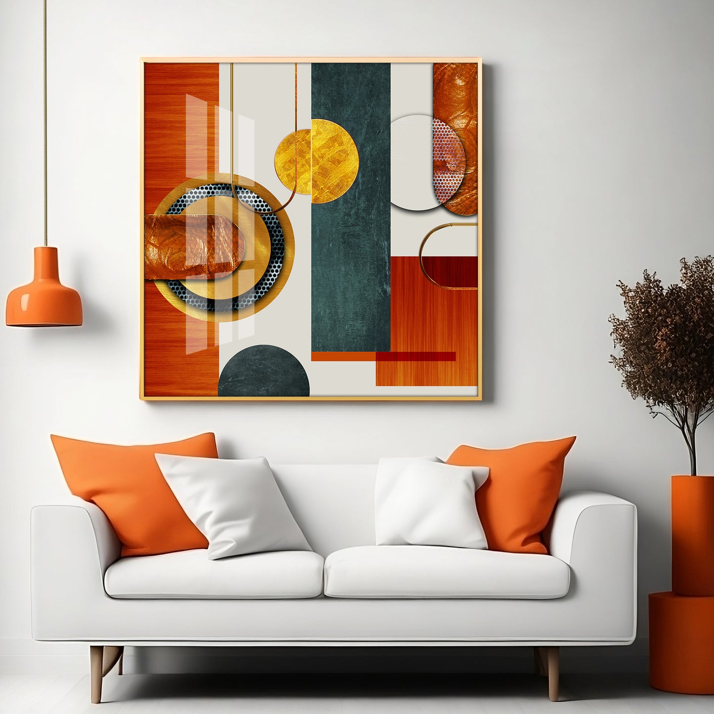 Modern Simple Style Premium Acrylic Square Wall Art