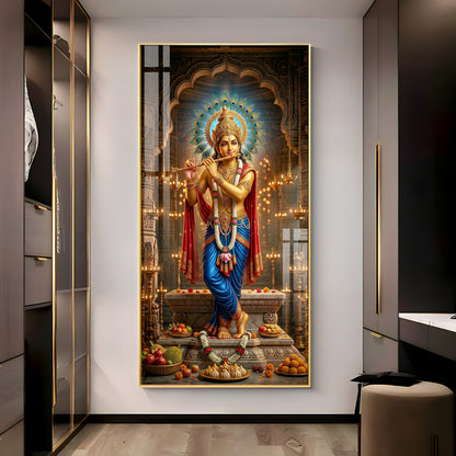 Shiv Putra Ganesh Ji Premium Acrylic Vertical Wall Art
